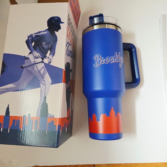 BROOKLYN CYCLONES SGA TUMBLER CONEY ISLAND COFFEE TRAVEL MUG BEVERAGE CUP - Picture 7 of 7